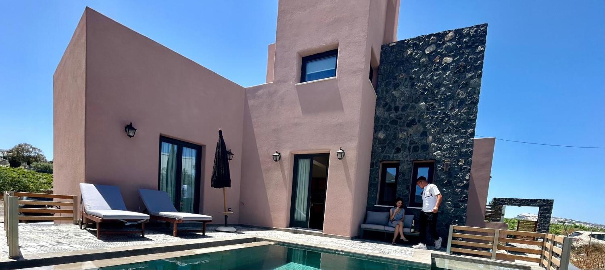 Golden Moments Luxury Stone Villas A 메사리아 객실 사진